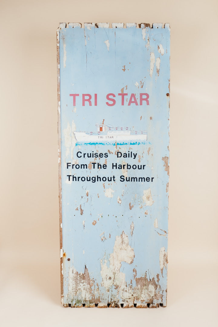 Tristar Cornish Boat Trip Sign/Old Trade Sign