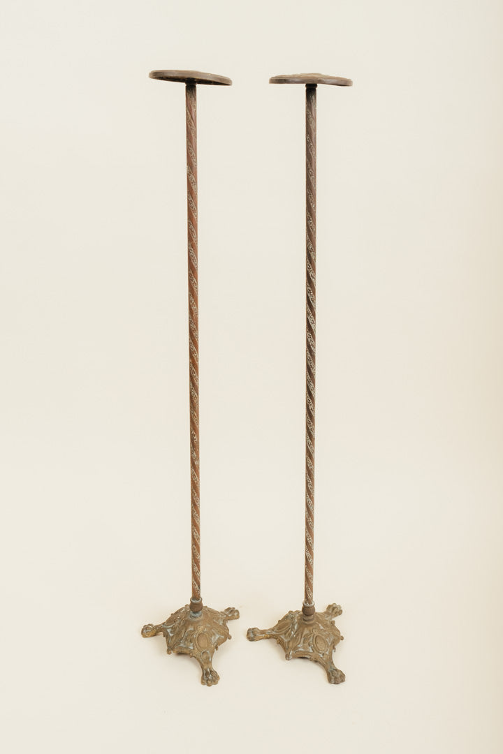 19th-century French Brass Hat Stands