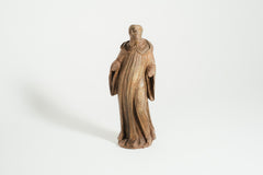Hand Carved Religious Figure Circa 17th Century