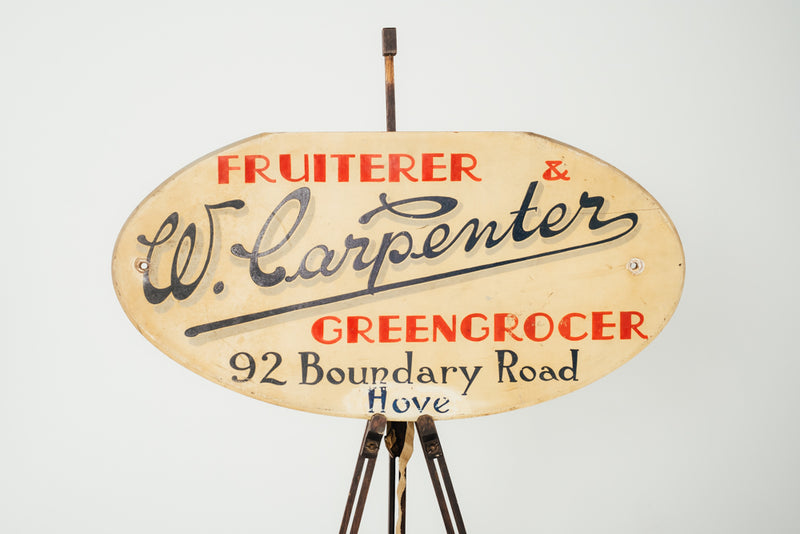 Fruiter/Greengrocers Sign, Hand Painted Circa 1930/40s