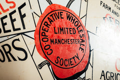 Co-operative Wholesale Society Enamel Sign Circa 1940/50s