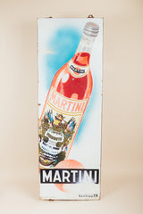 Martini Rosso Enamel Sign 1958