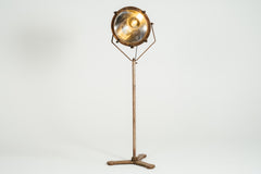 Industrial Standing Lamp on Fusee Base Stand Circa 1950s