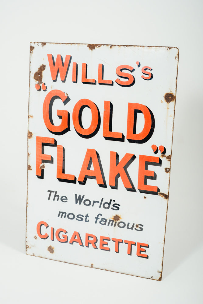 Wills ‘Gold Flake’ Enamel Sign Circa 1920/30s
